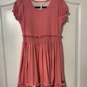 Matilda Jane Pink Pleated Puff Sleeve Sundress